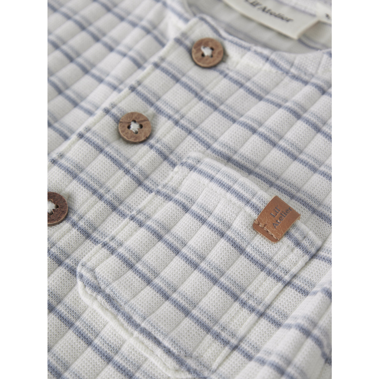 Lil'Atelier Coconut Milk Dusty Blue Nbmhaldur Ss Loose Short Suit Lil