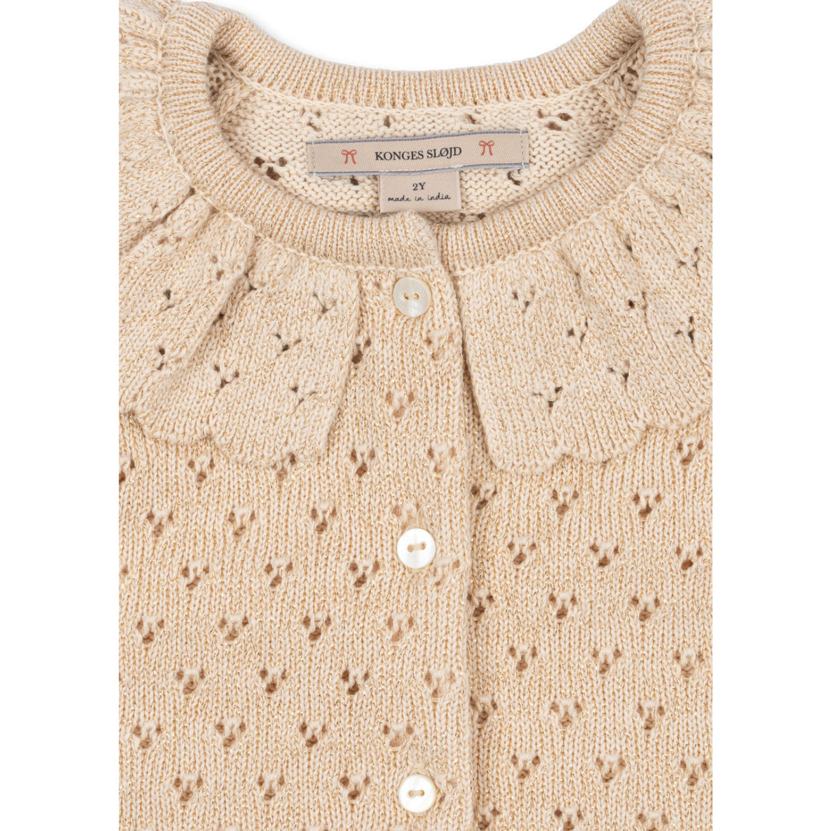 Konges Sløjd Buttercream Holiday Knit Cardigan