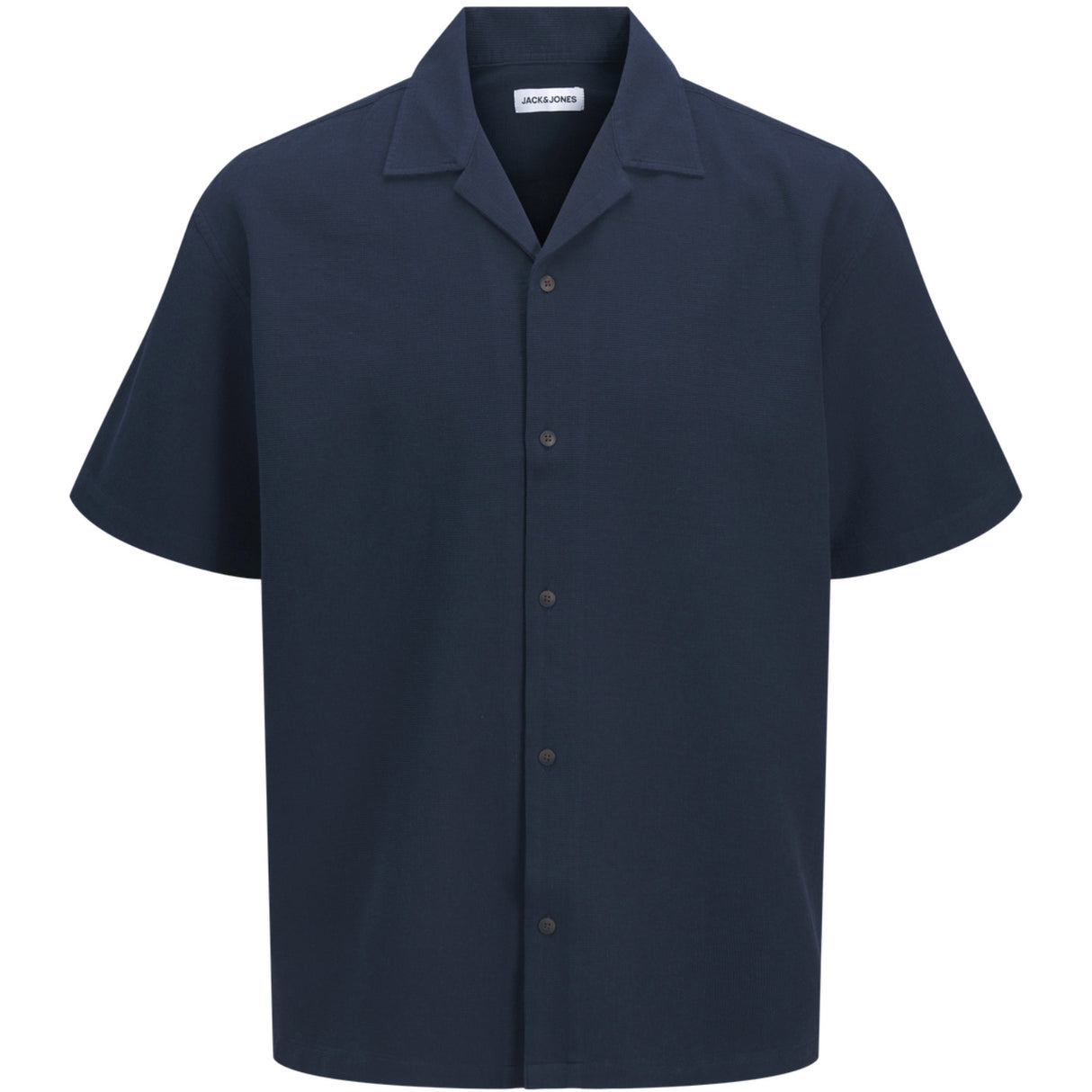 Jack & Jones Junior Navy Blazer Jjglobal Waffle Resort Shirt Ss Mp Jnr