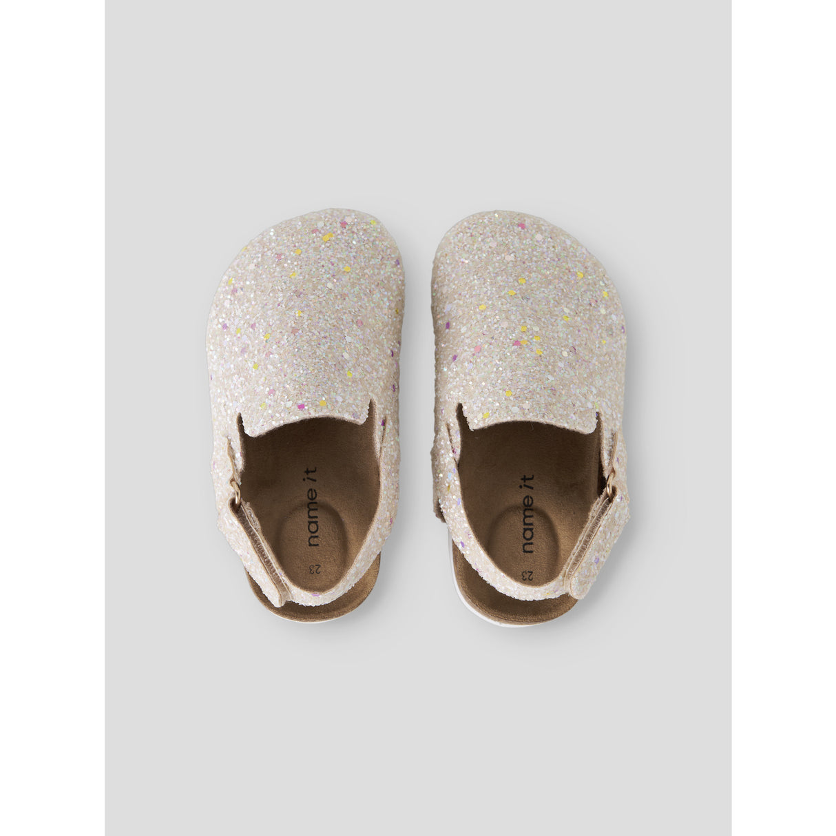 Name It Peach Whip Glitter Nmnavery Mules