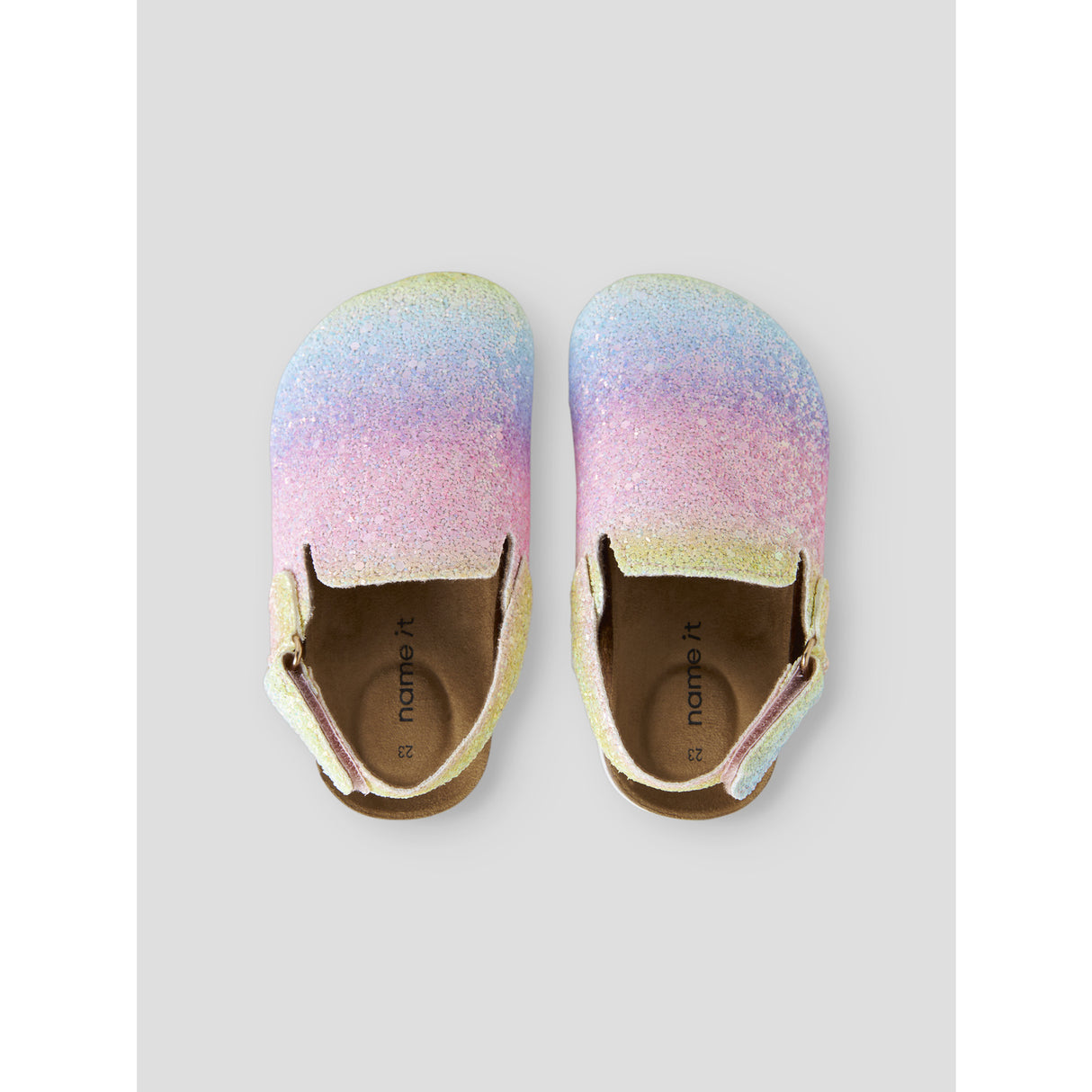 Name It Cradle Pink Rainbow Nmnavery Mules
