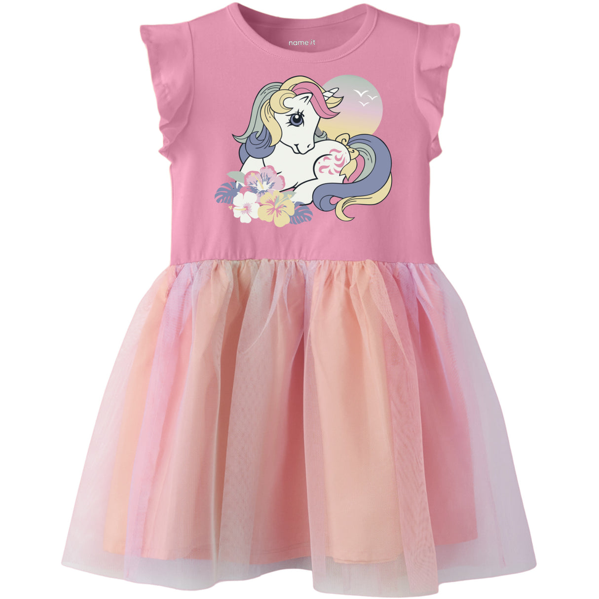 Name It Pink Drink Nmfadaja Mlp Ss Tulle Dress Cplg