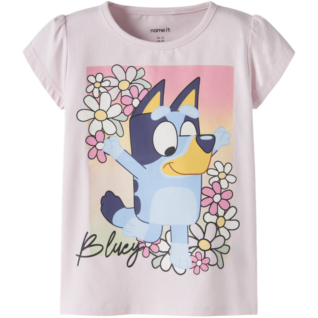 Name It Cradle Pink Nmfmaka Bluey Ss Top Sky