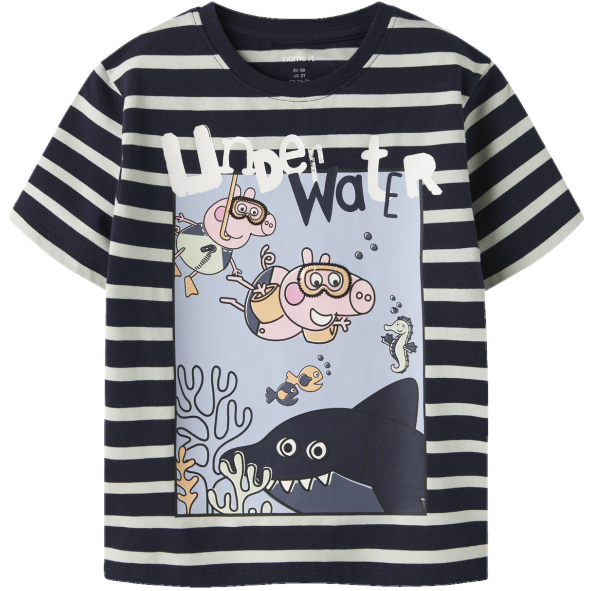 Name It Navy Blazer Nmmarrow Peppa Ss Nreg Top Cplg