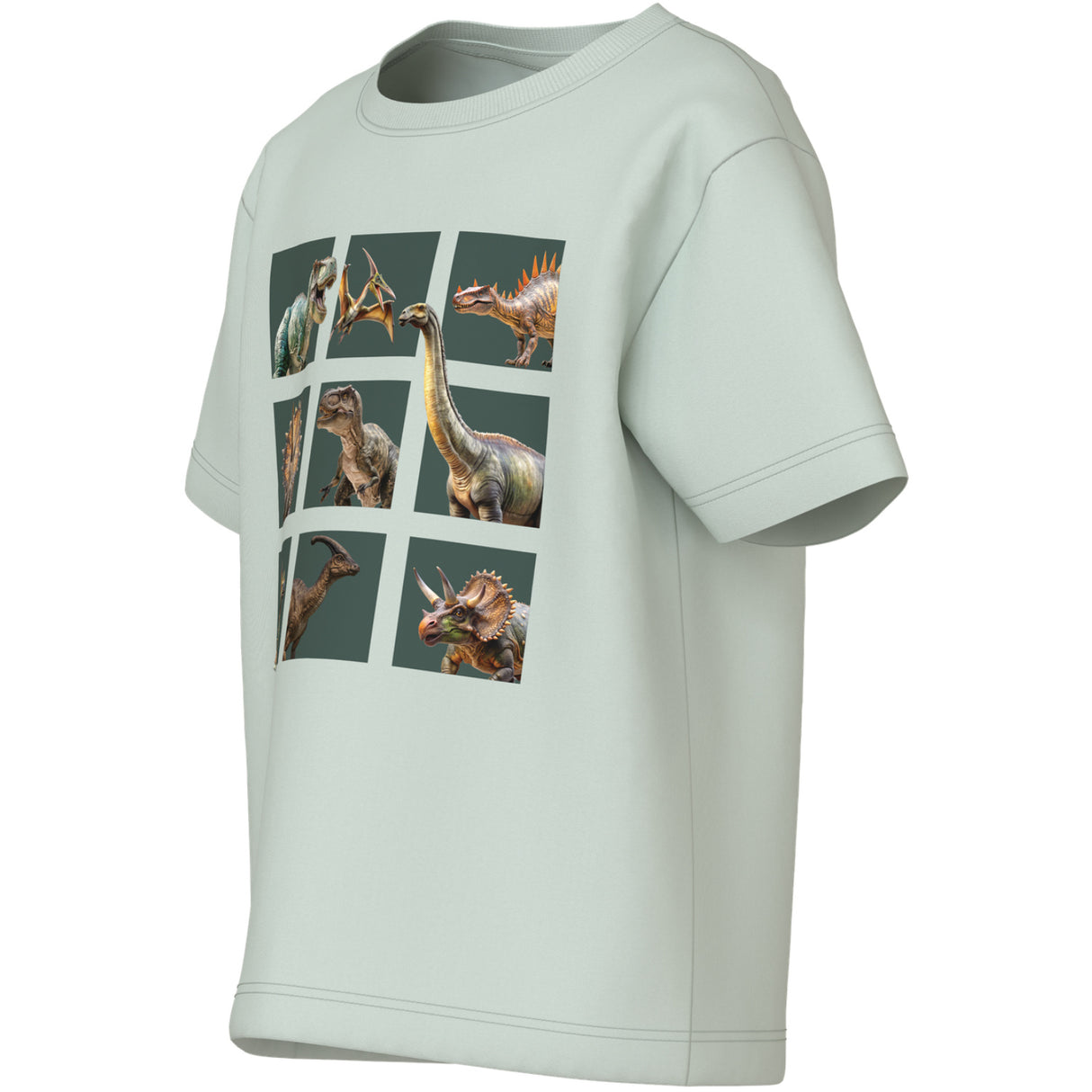 Name It Pale Aqua Dino Squad Nmmvoto Ss Nreg Top
