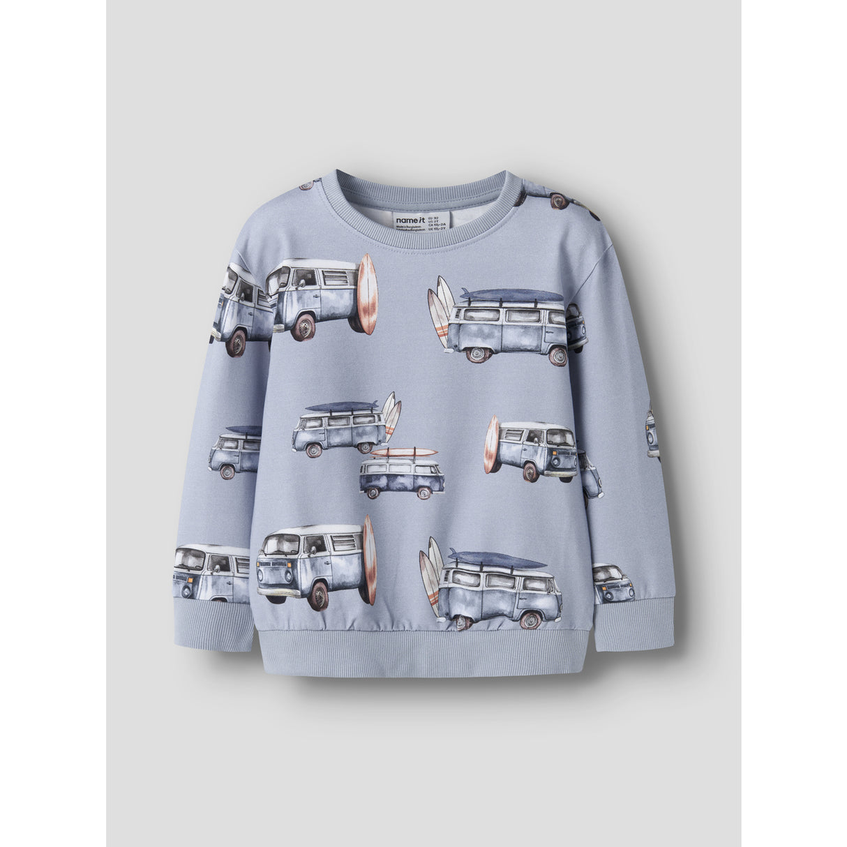 Name It Blue Fog Nmmjaxon Nreg Sweat Unb