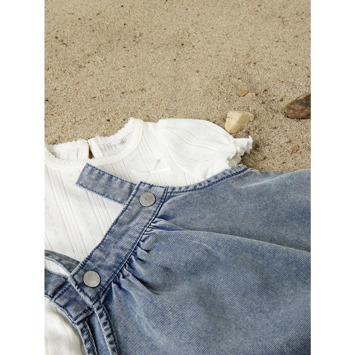 Name It Light Blue Denim Emb Nbfflora Dnm Emb Dress 2017-Yb H