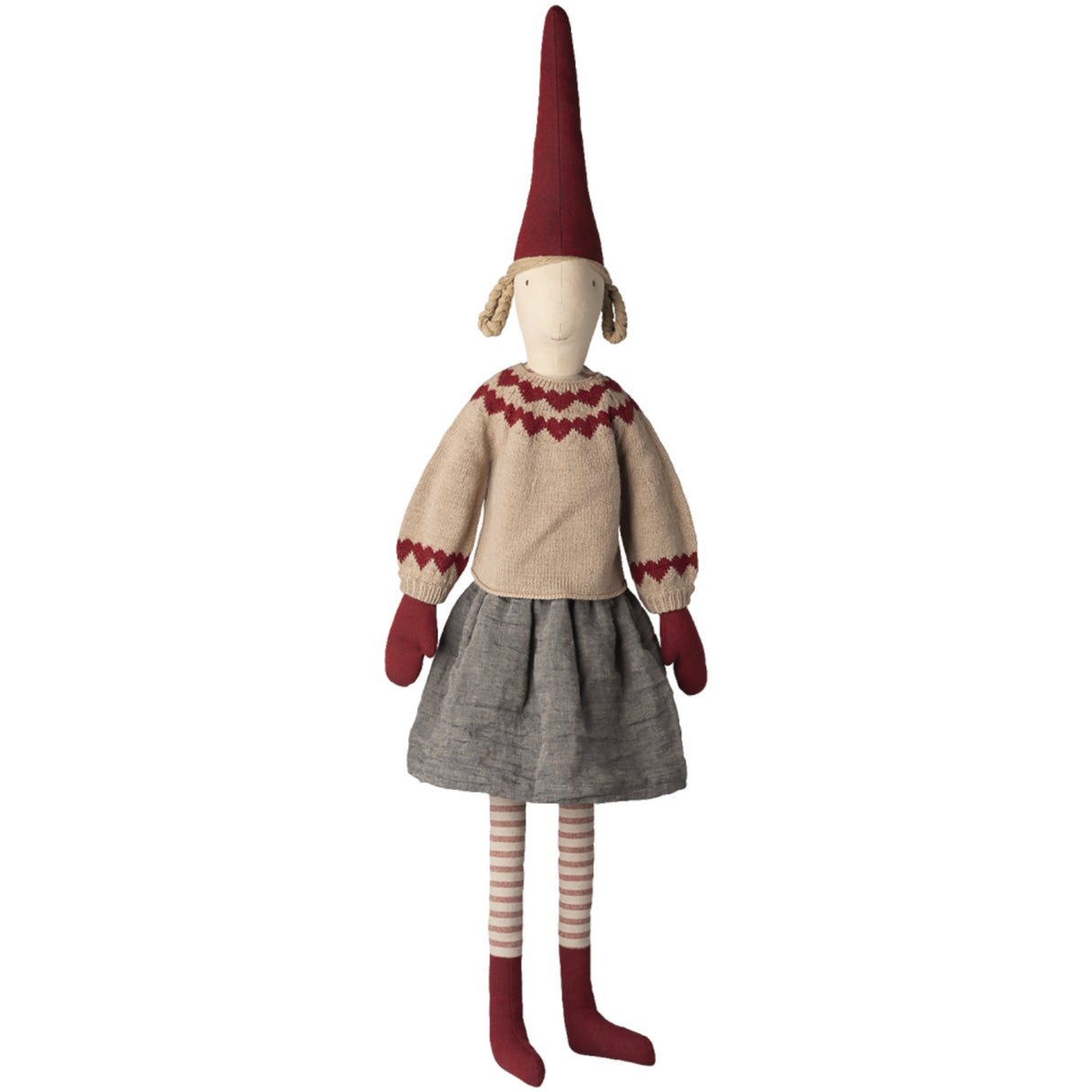 Maileg Pixy, Størrelse 6 - Pige - Skirt And Strikket Sweater