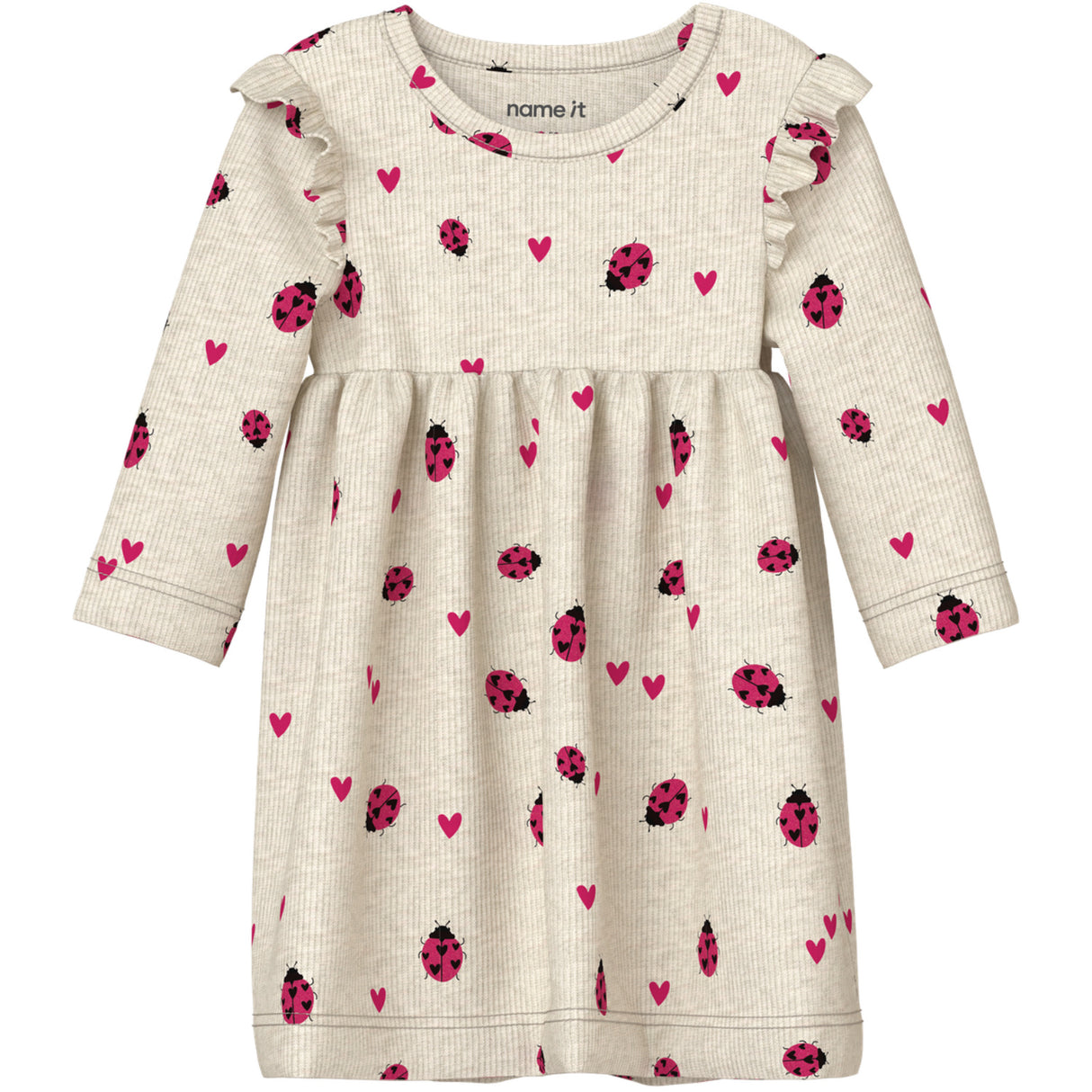 Name It Peyote Melange Nbfhaline Ls Dress