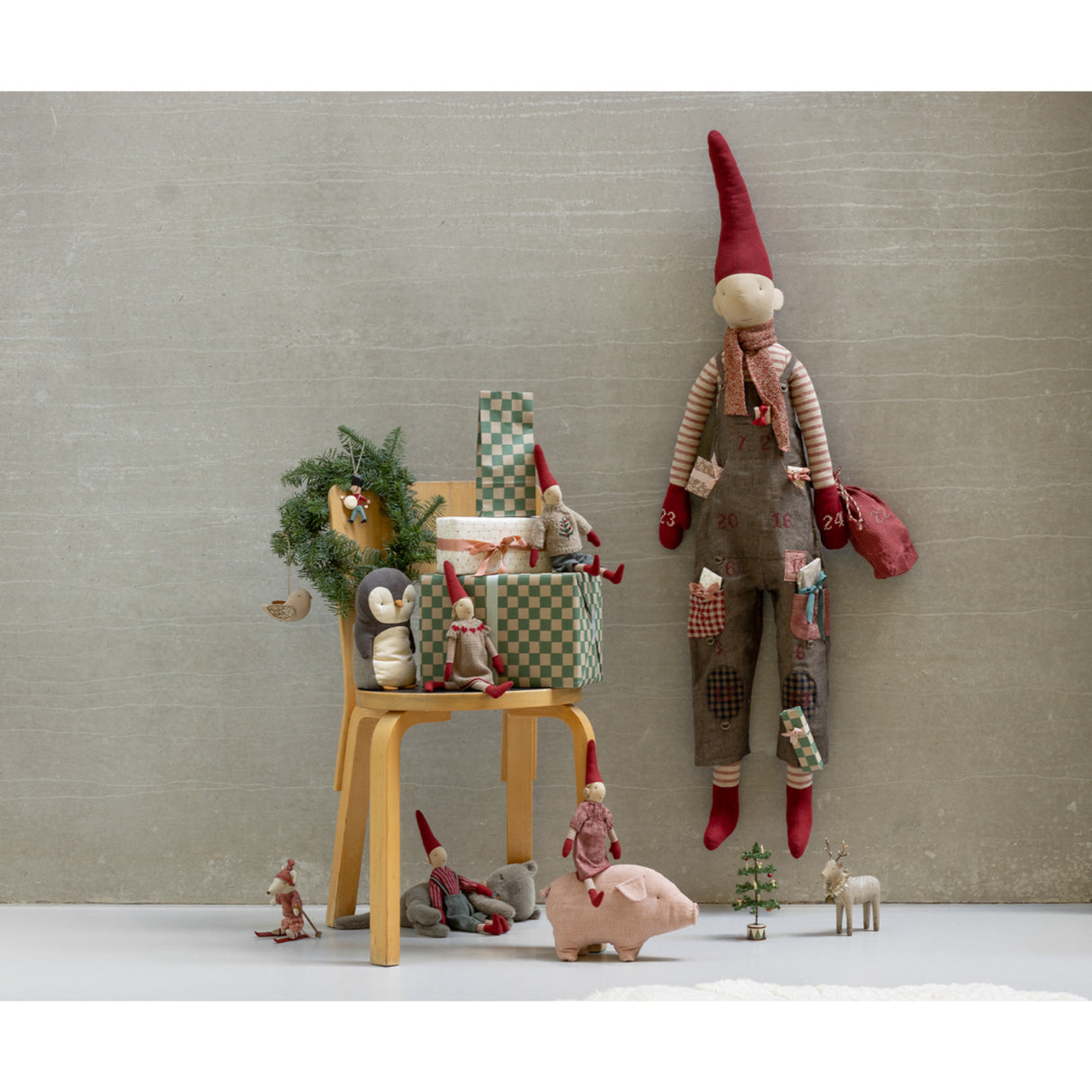 Maileg Pixy, Størrelse 2 - Pige - Rød Kjole