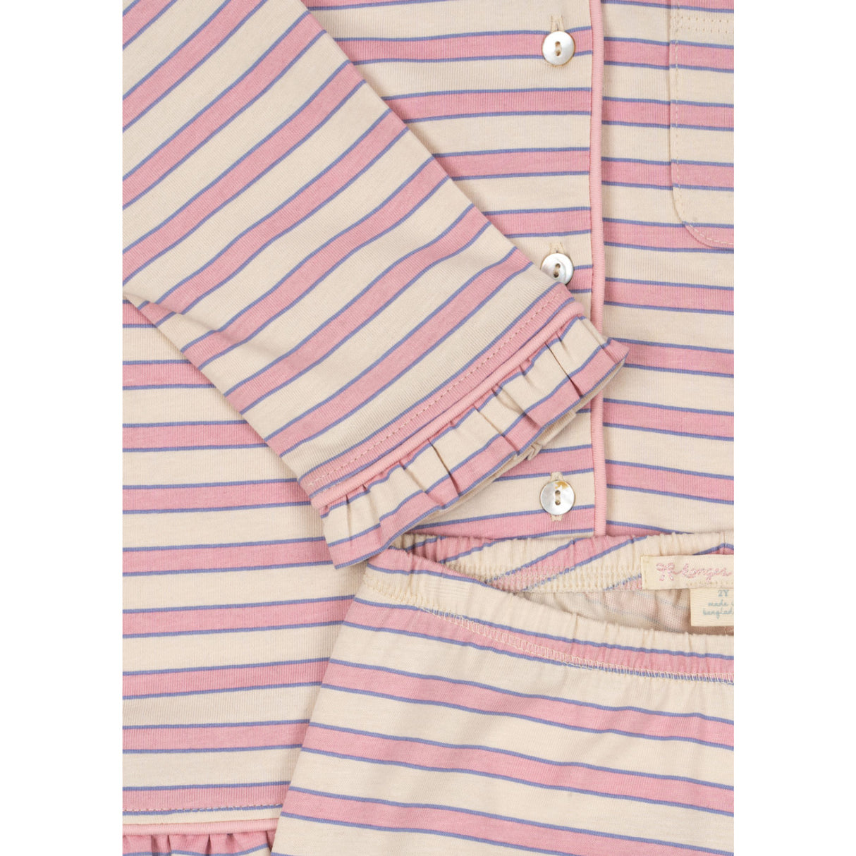 Konges Sløjd Lolly Stripe Pio Frill Set Gots