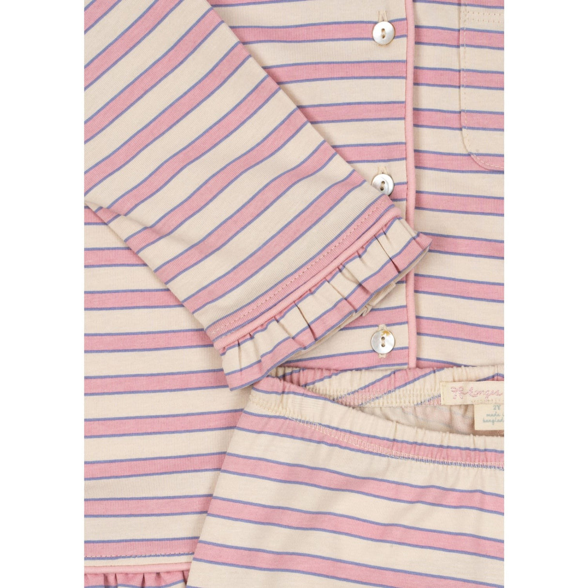 Konges Sløjd Lolly Stripe Pio Frill Set Gots