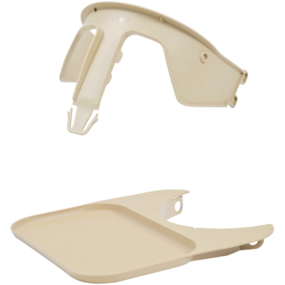 KAOS Desert Sand Klapp High Chair Recycled With KLAPP® Safety Rail & Tray Bundle