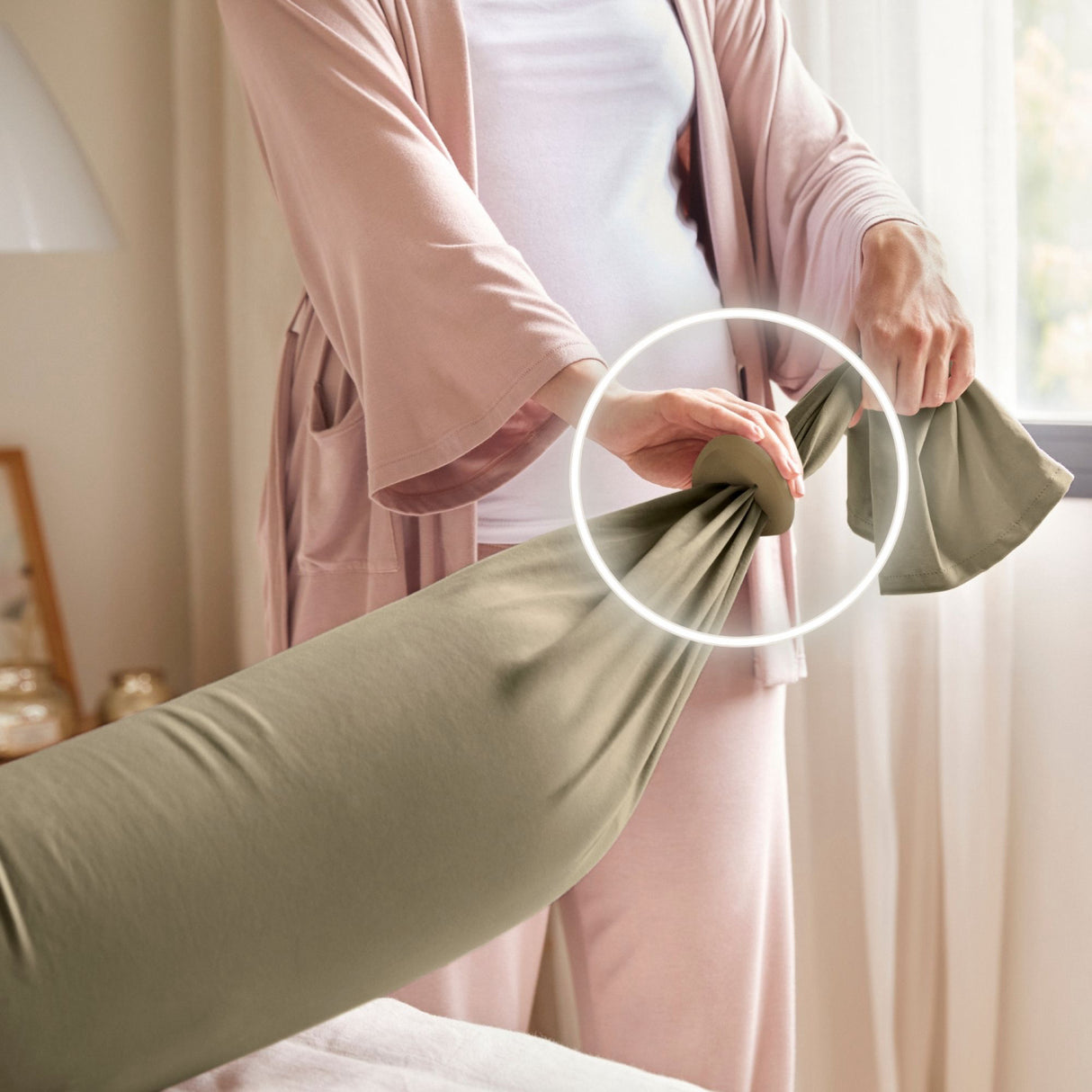 bbhugme Olive/Black Pregnancy Pillow