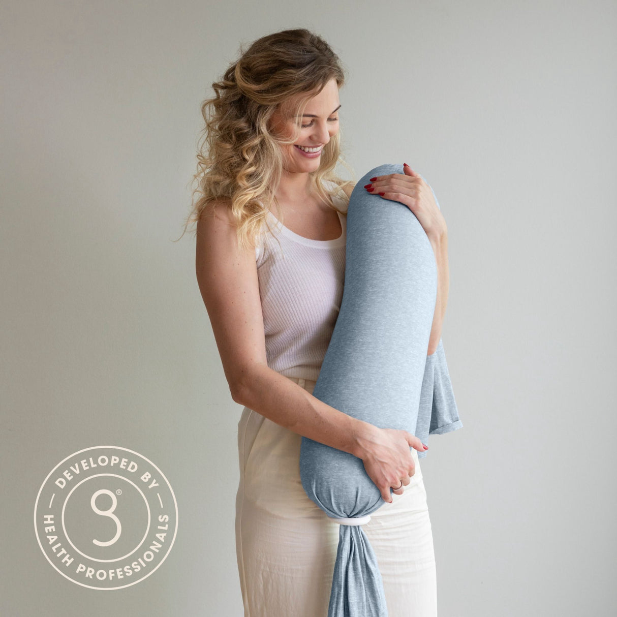 bbhugme Blue/Melange Nursing Pillow