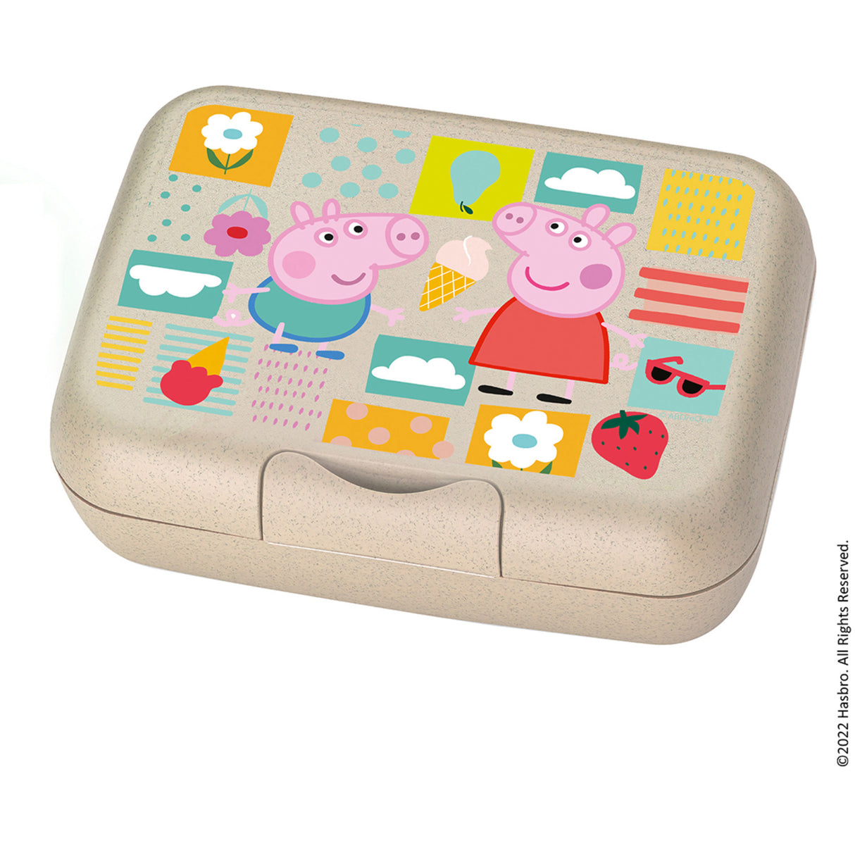 Koziol Organic Sand Lunch Box With Separation Bowl Candy L Peppa Pig