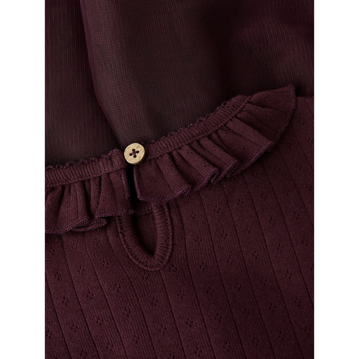 Lil'Atelier Catawba Grape Nmfsolange Ls Tulle Dress Lil