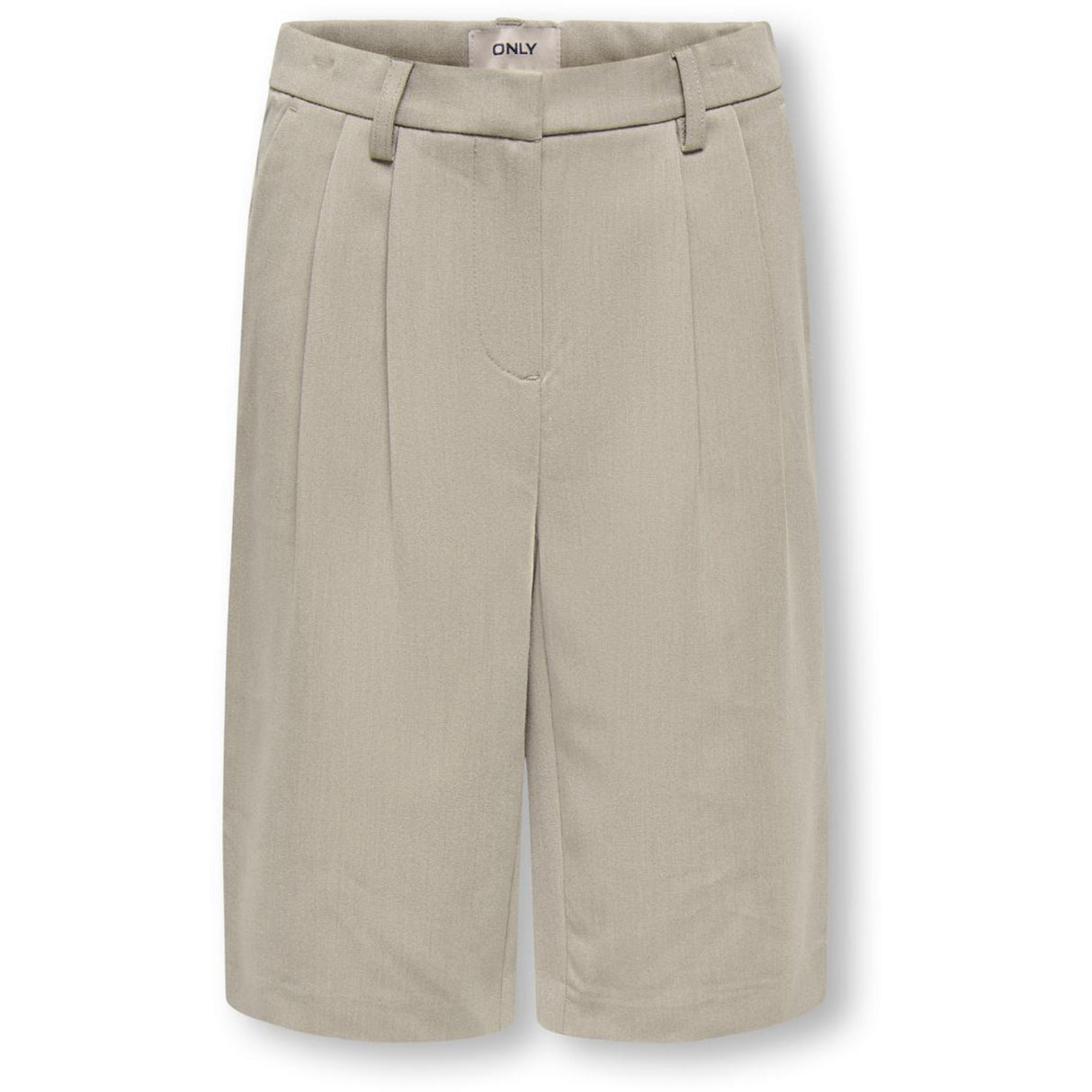 kids ONLY Taupe Gray Melange Koghattie-Zal Life Lc Wide Shorts Tlr