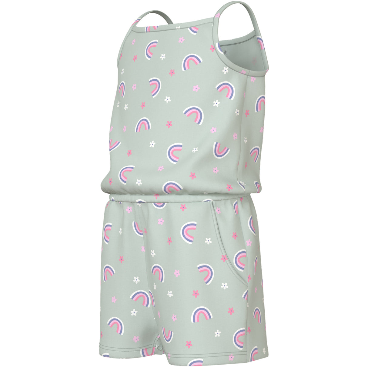 Name It Pale Aqua Rainbow Nmfvigga Strap Suit