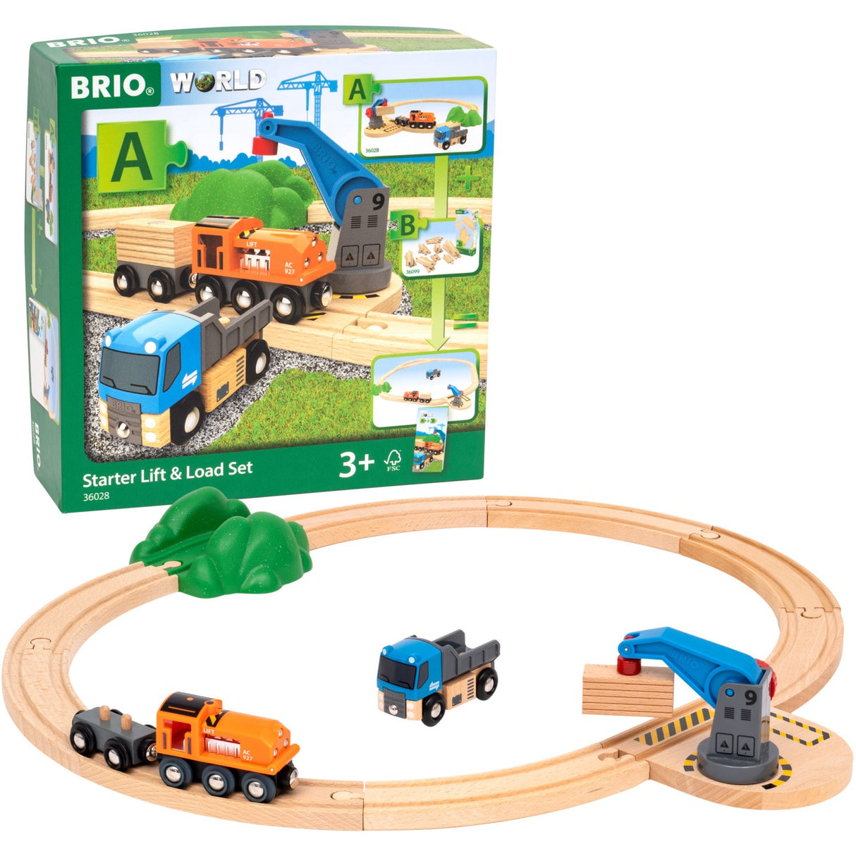 BRIO® 36028 Startsæt Løft & Læs