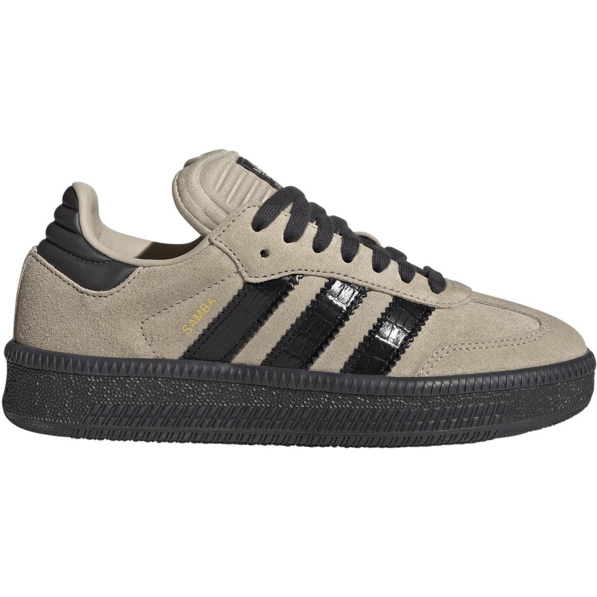 adidas Originals Stone Khaki/Core Black/Utility Black Samba Xlg J Sneakers