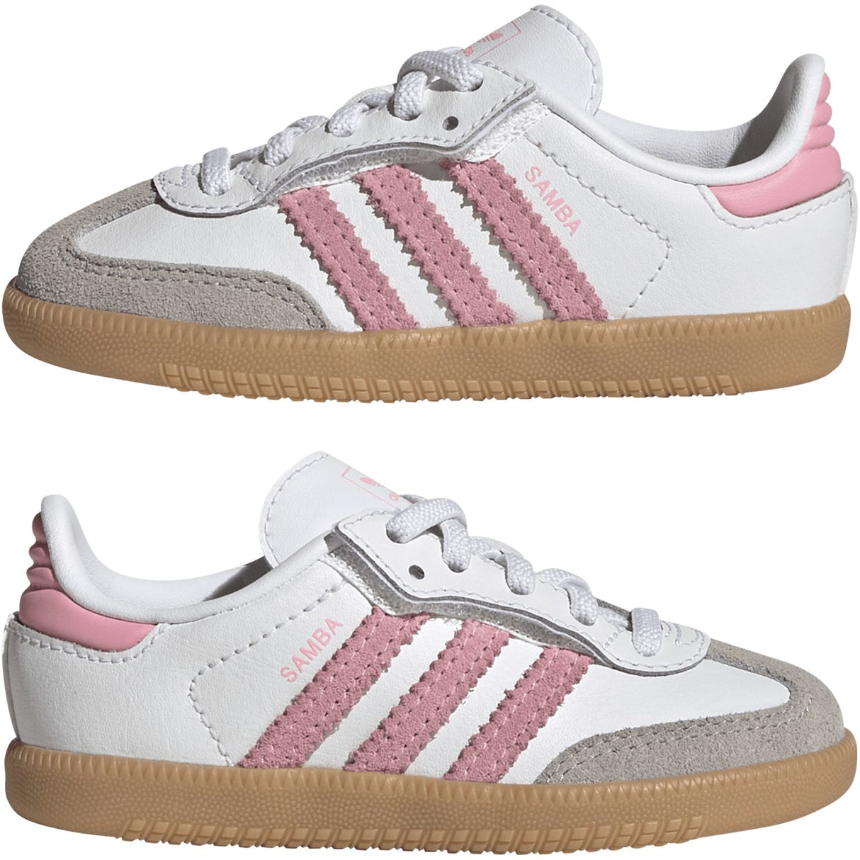 adidas Originals Ftwr White/Light Pink/Gum 3 Samba Og Cf El I Sneakers