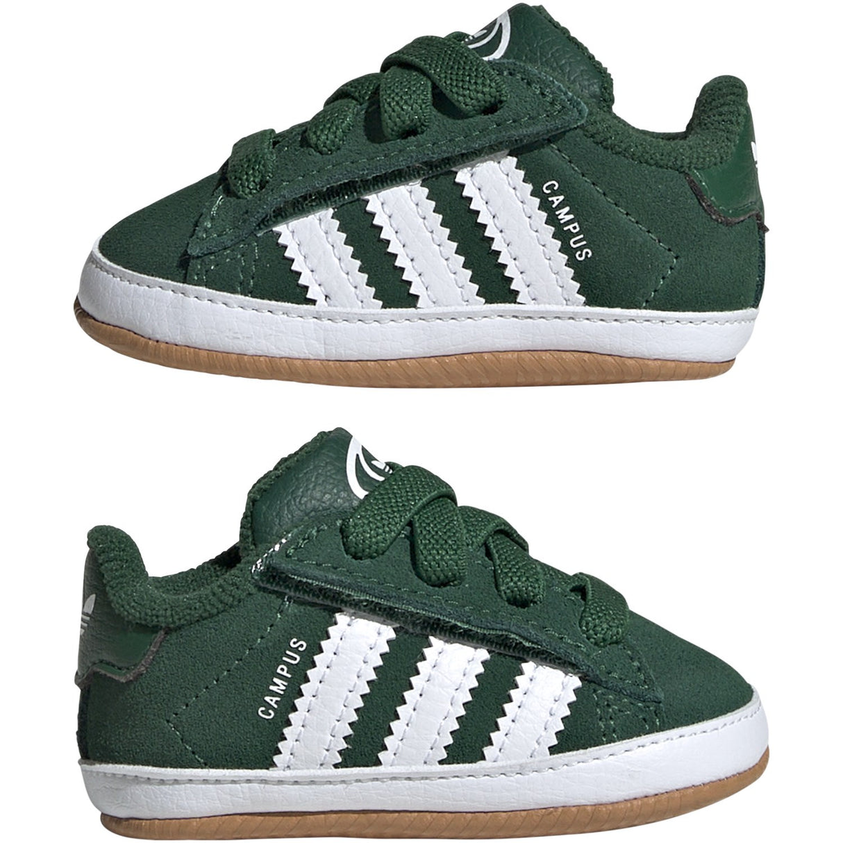 adidas Originals Dark Green/Ftwr White/Gum 2 Campus 00S Crib Sneakers