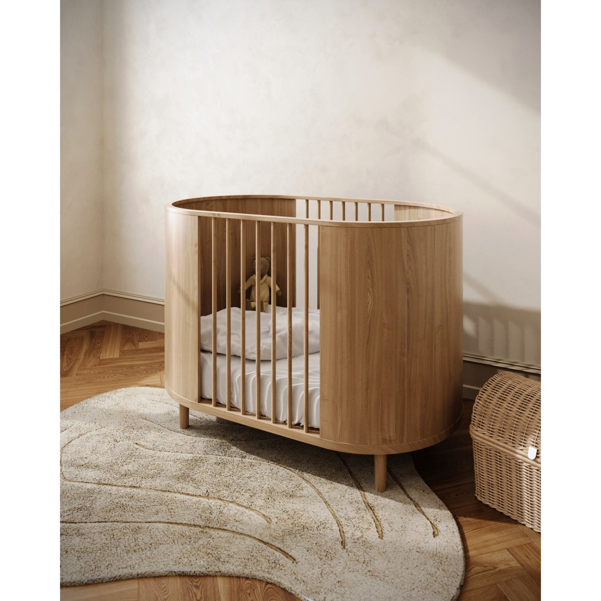 KAS Kopenhagen Oak Kai Baby Cot