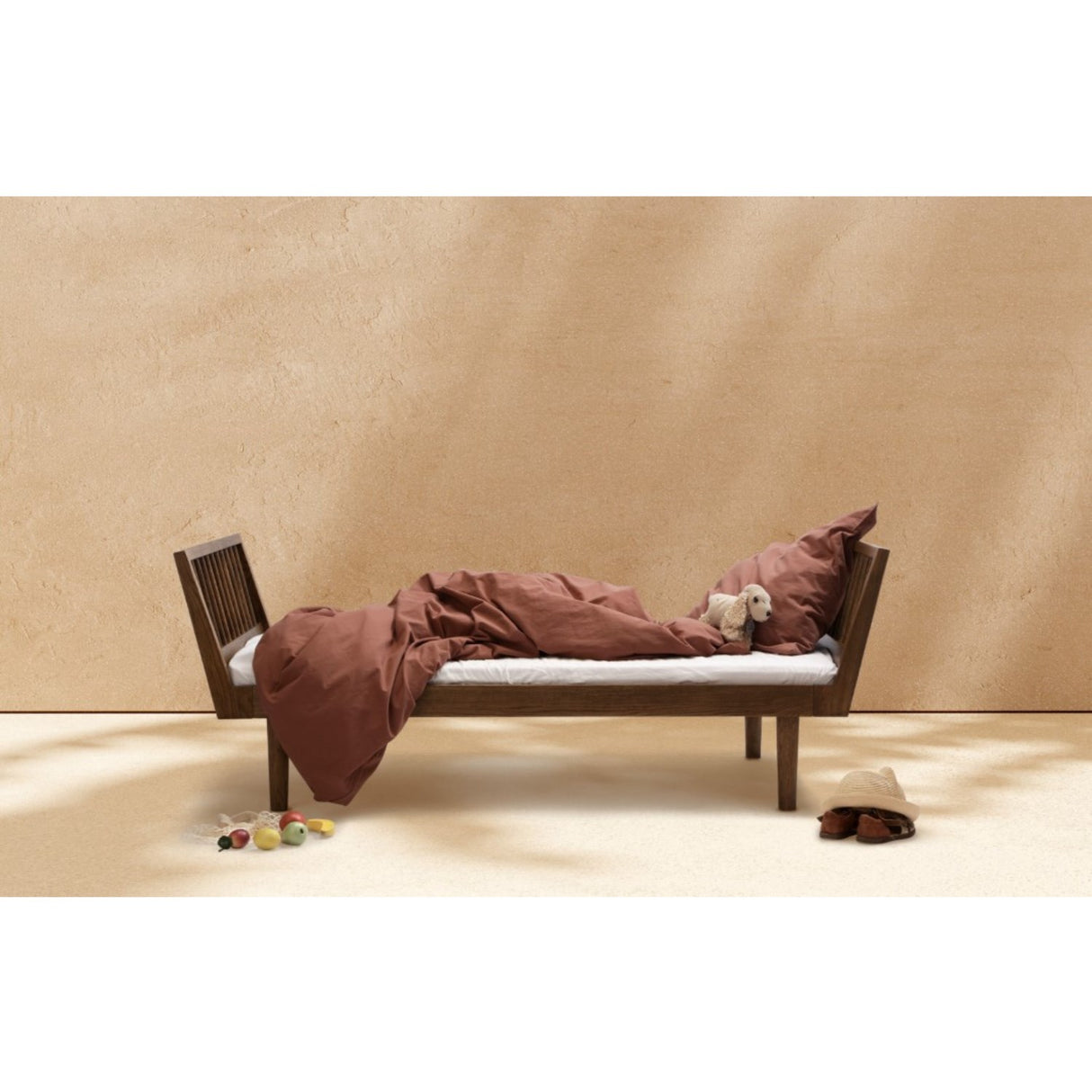 KAS Kopenhagen Smoked Oak Eli Bed