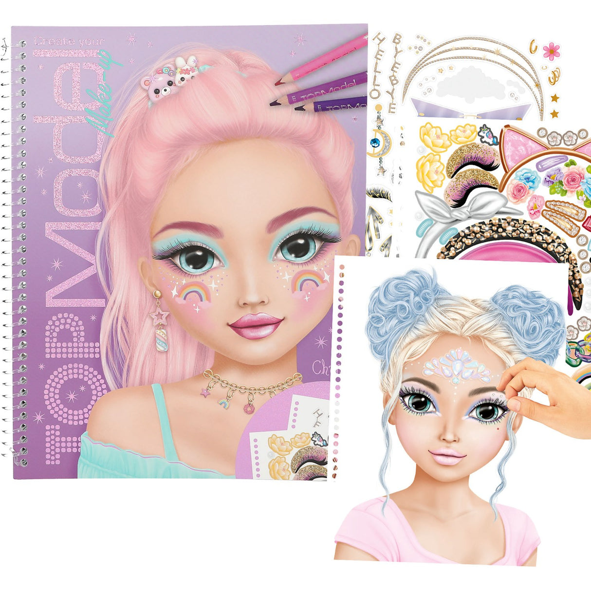 TOPModel Make Up Colouring Book