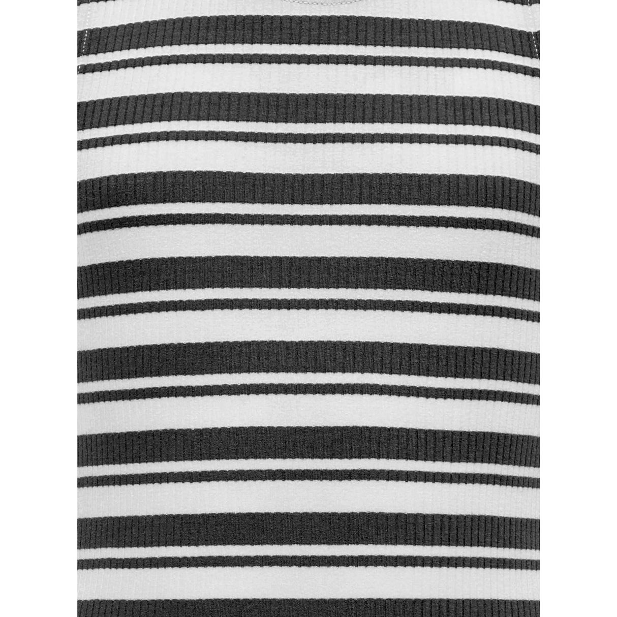 kids ONLY Black Mix White Stripes Kogbelfast Life Stripe Sl Midi Dress Jrs