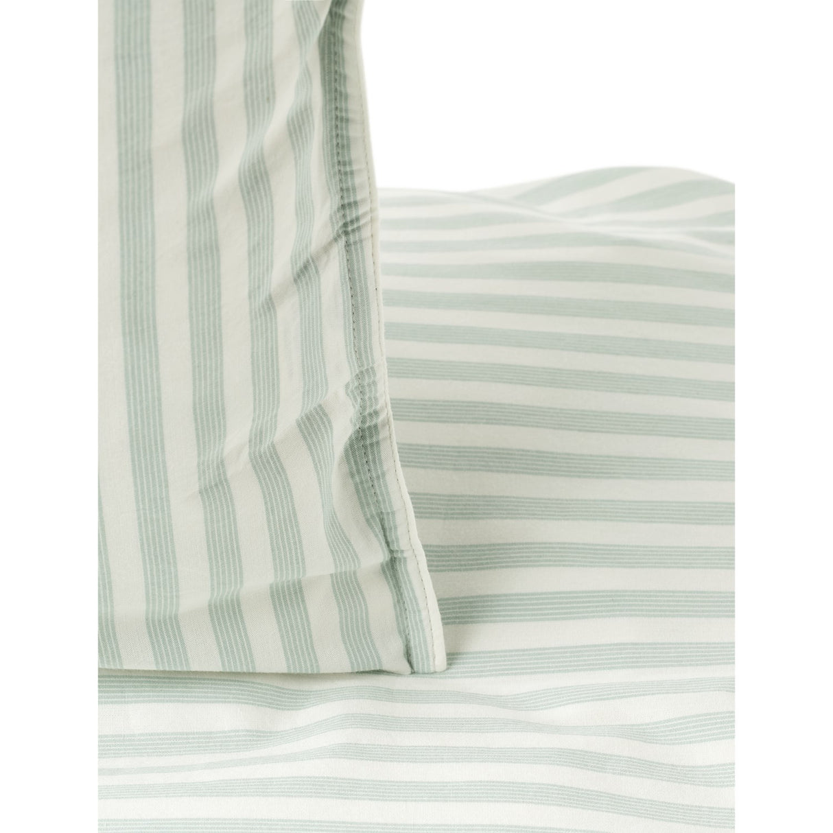 Studio Feder Soft Mint Stripe Bedding Percale