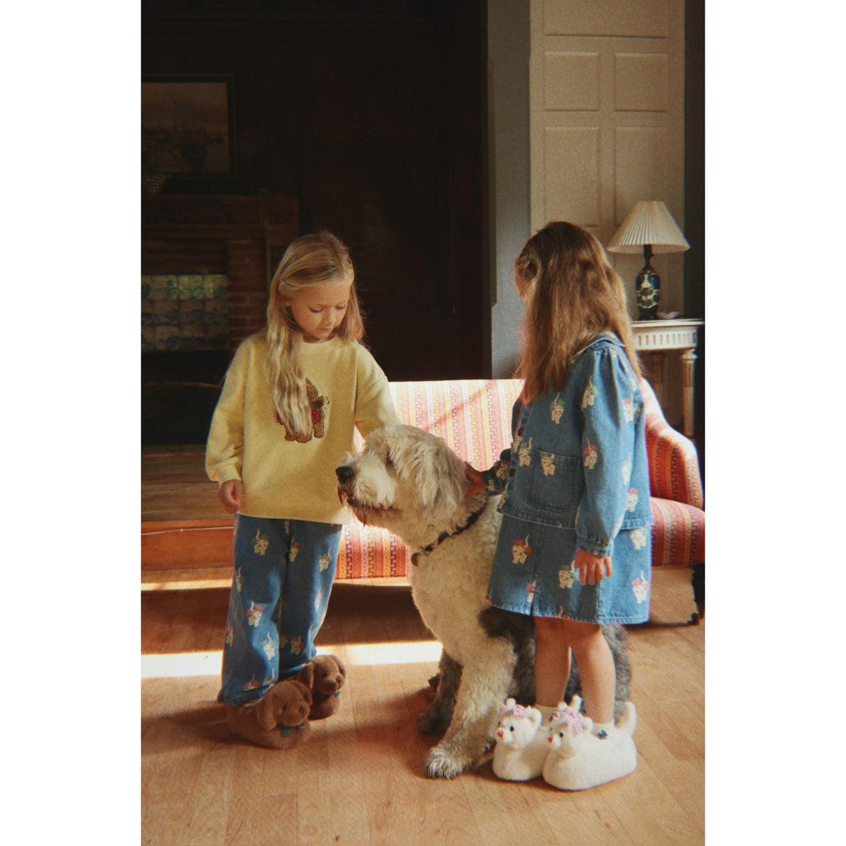 Konges Sløjd Bow Kitty Denim Magot Slit Pants Gots