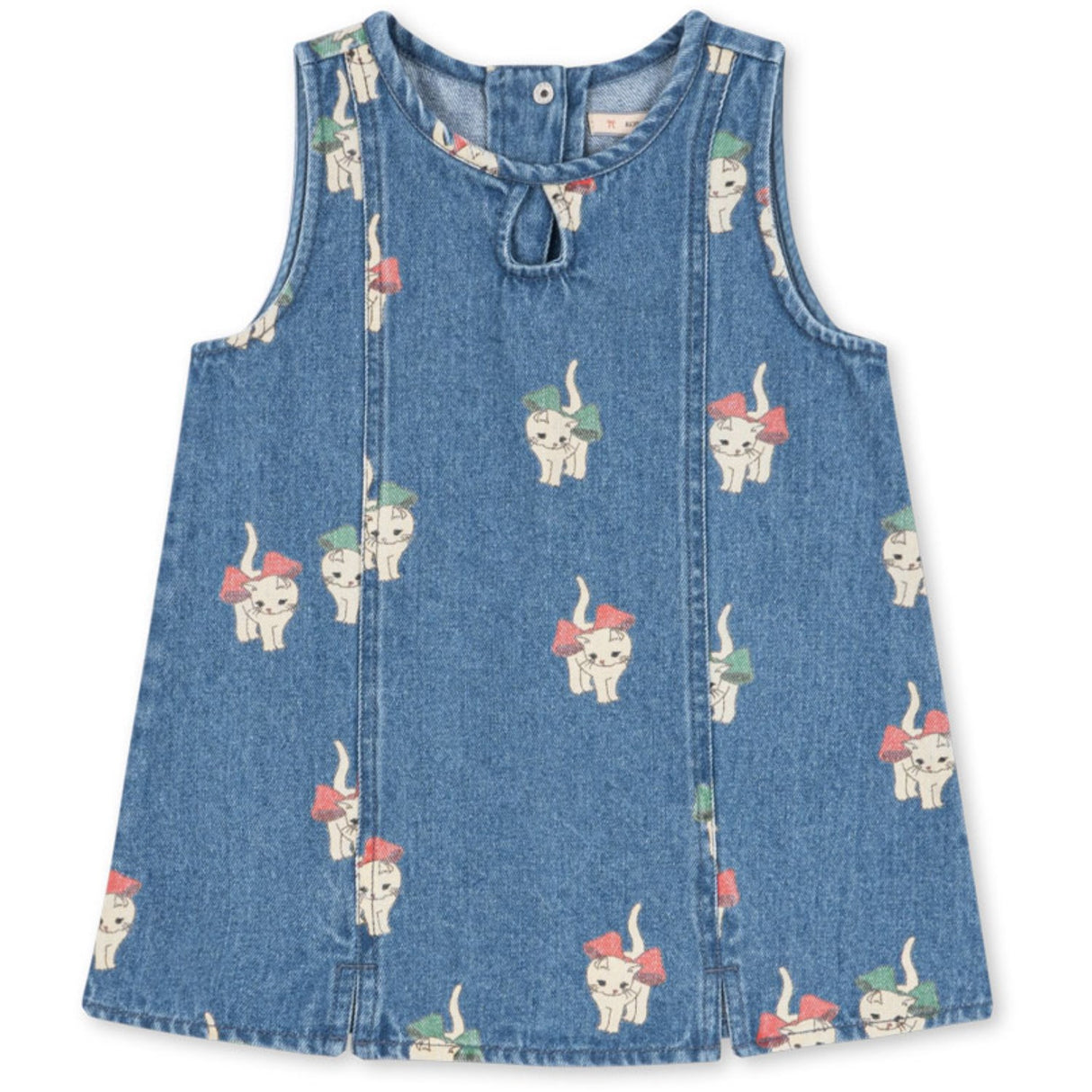 Konges Sløjd Bow Kitty Denim Magot Dress Gots