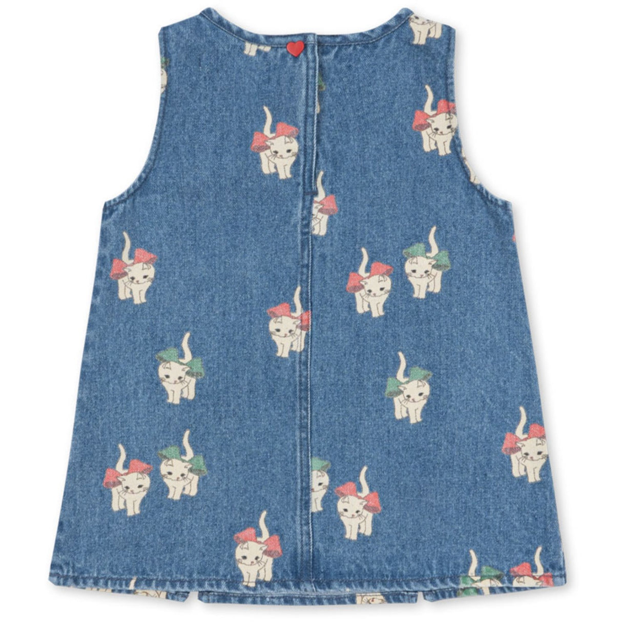 Konges Sløjd Bow Kitty Denim Magot Dress Gots
