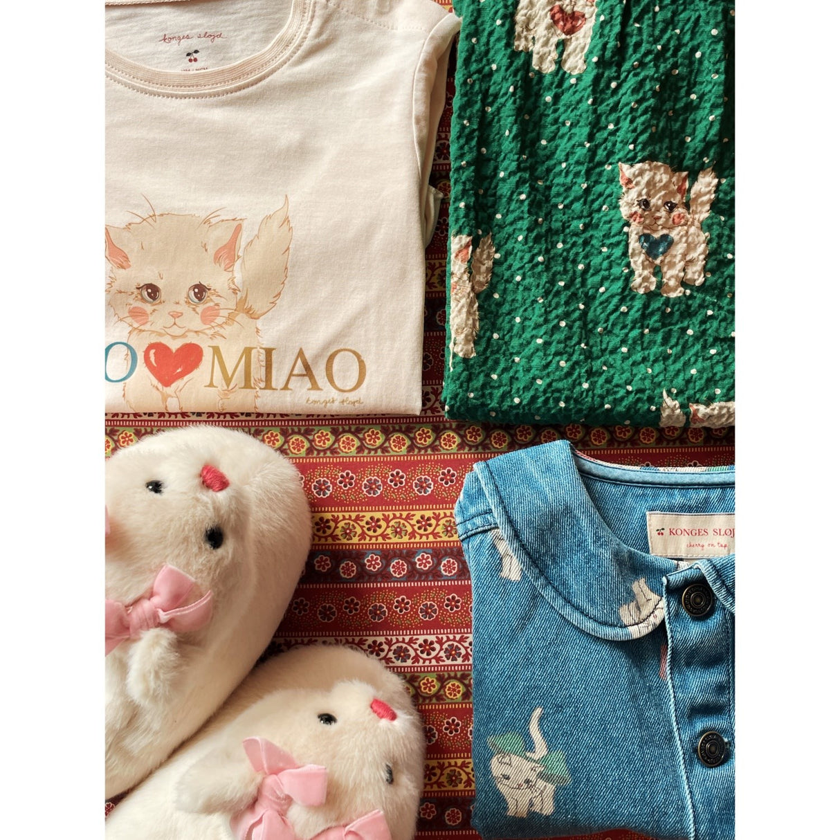 Konges Sløjd Ciao Miao Kitty Frill Tee Gots