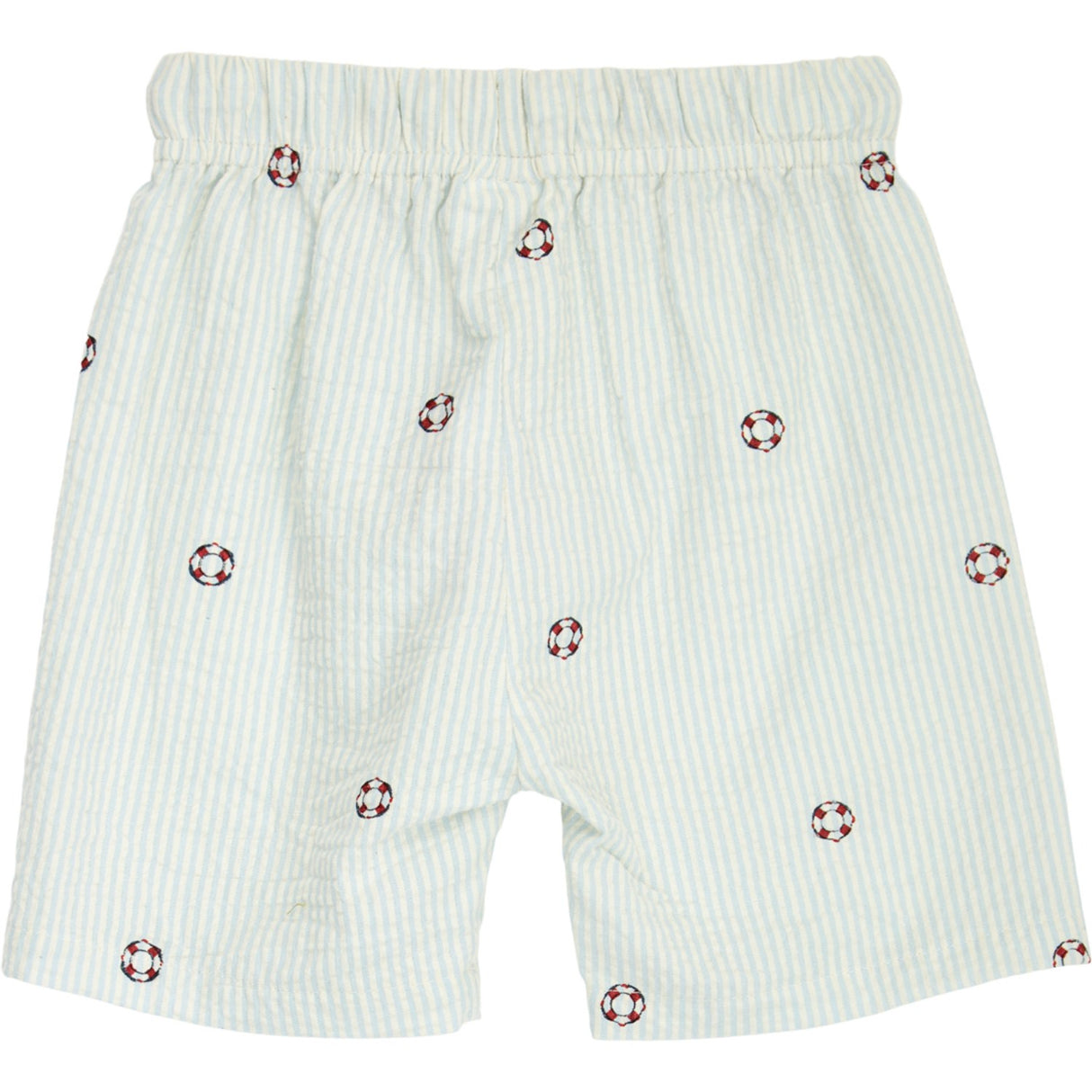 Müsli Tofu/ Ocean/ Mineral Red Seersucker Stripe Shorts Baby