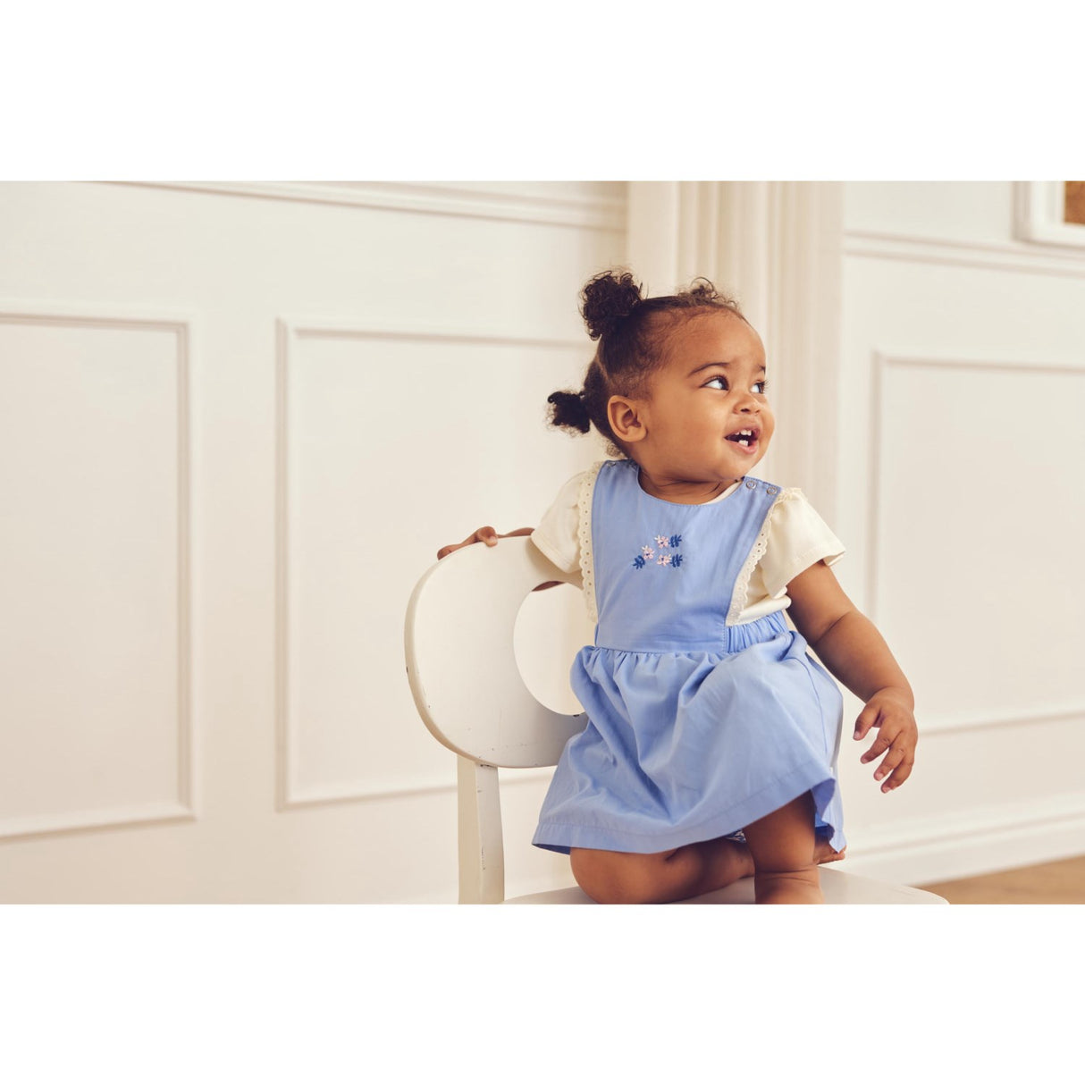 Müsli Shell Blue Spring Pinafore Dress Baby