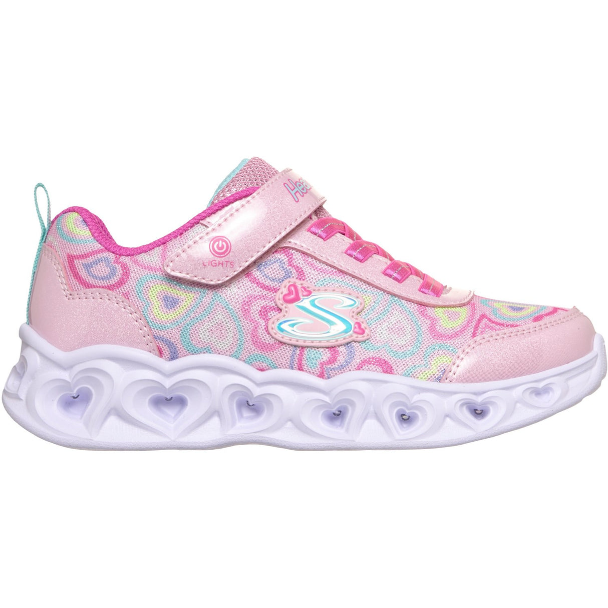 Skechers Pink Heart Lights - Boogie Love
