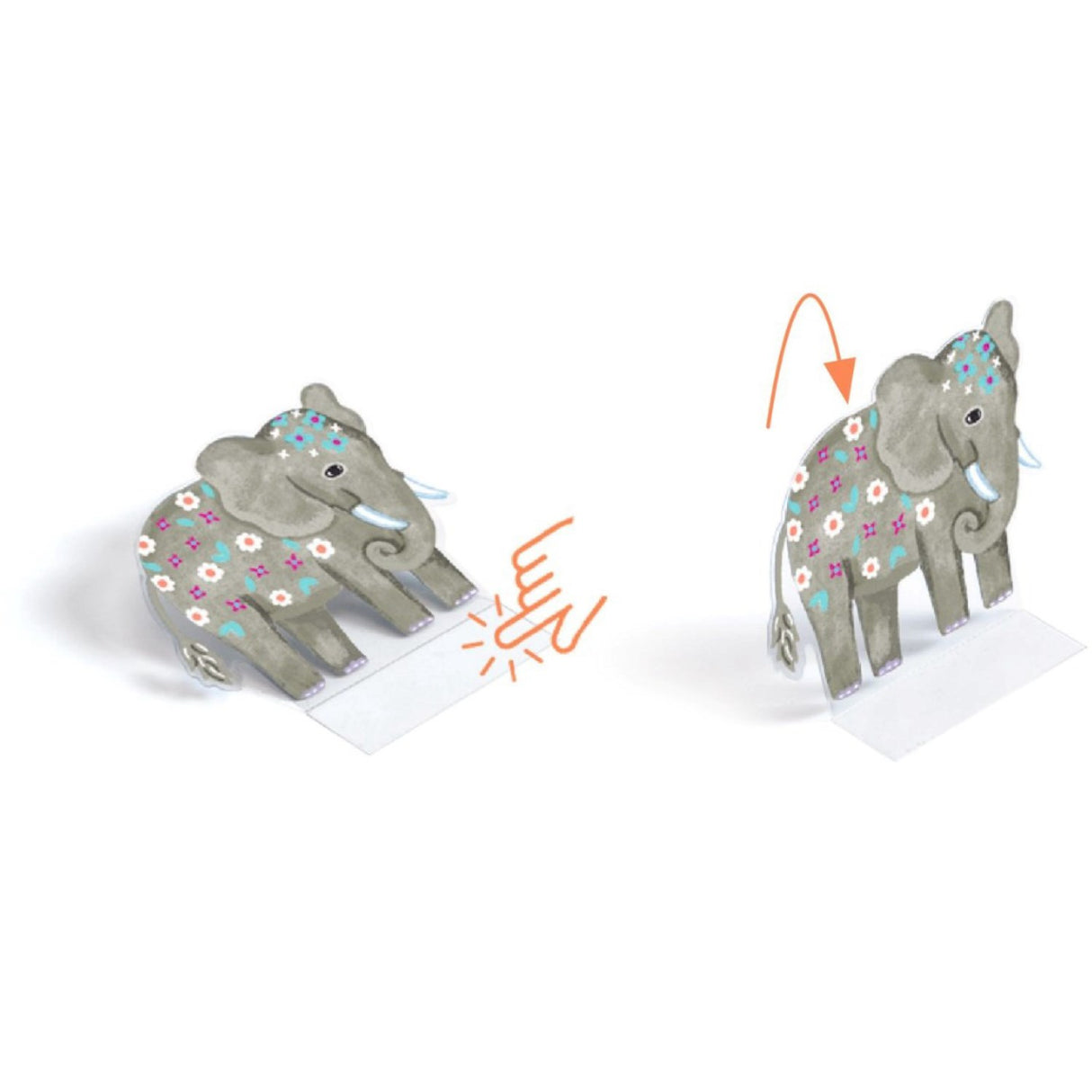 Djeco Creative Standing Stickers, Animal