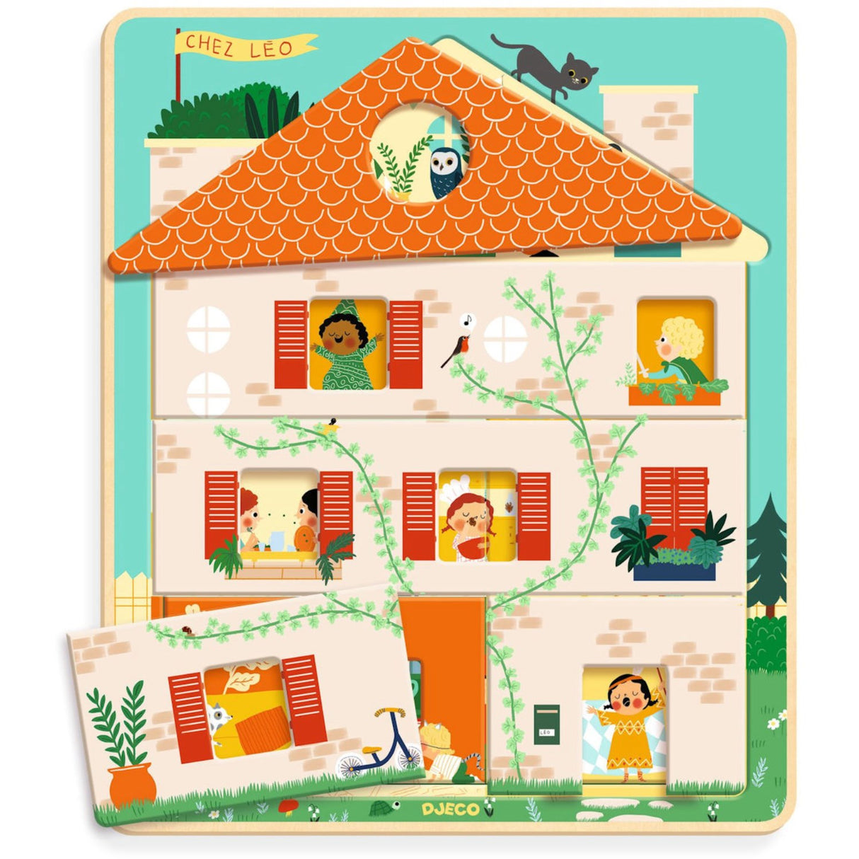 Djeco Layer On Layer Jigsaw Puzzle, The House