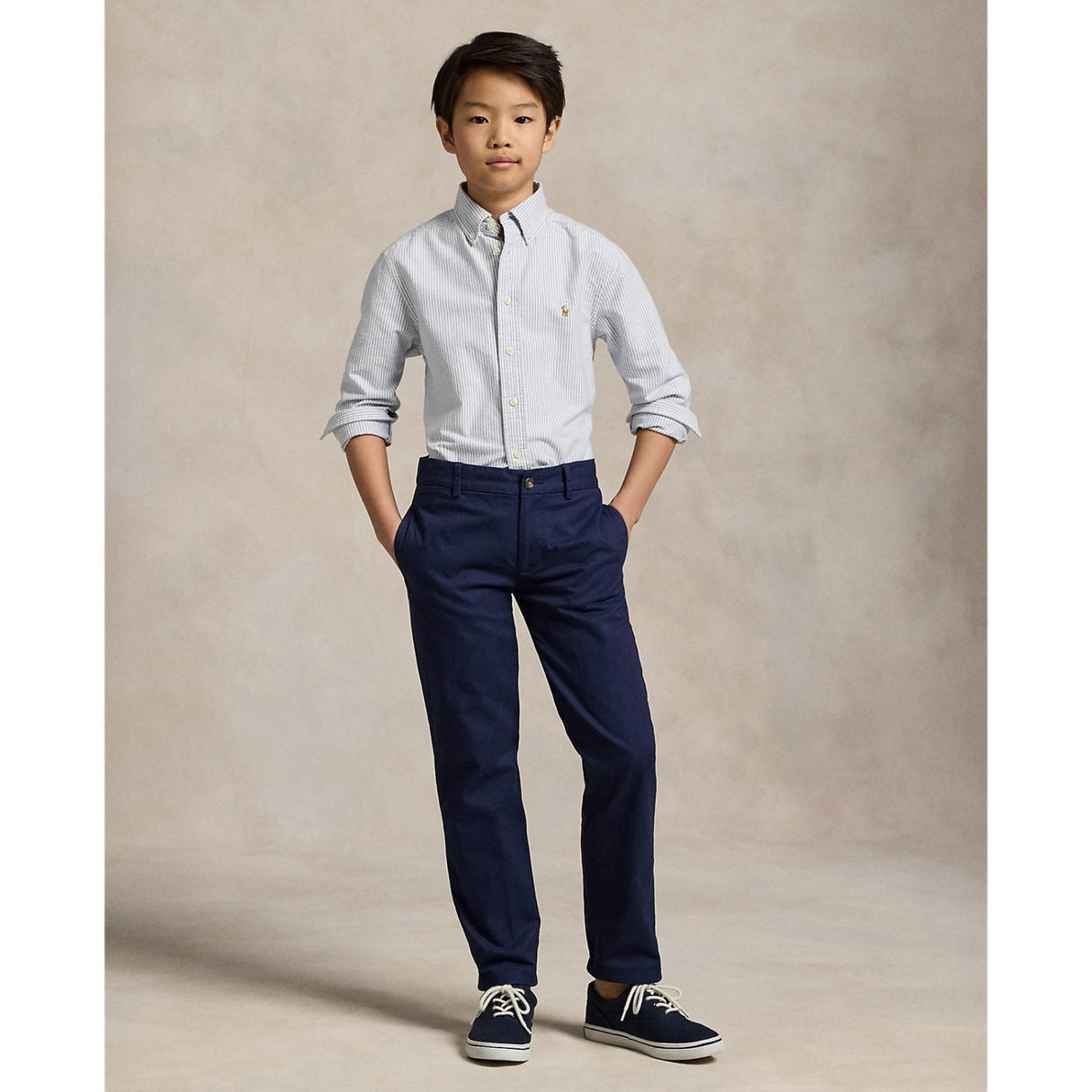 Polo Ralph Lauren Lt Blue Stripe Sport Shirt