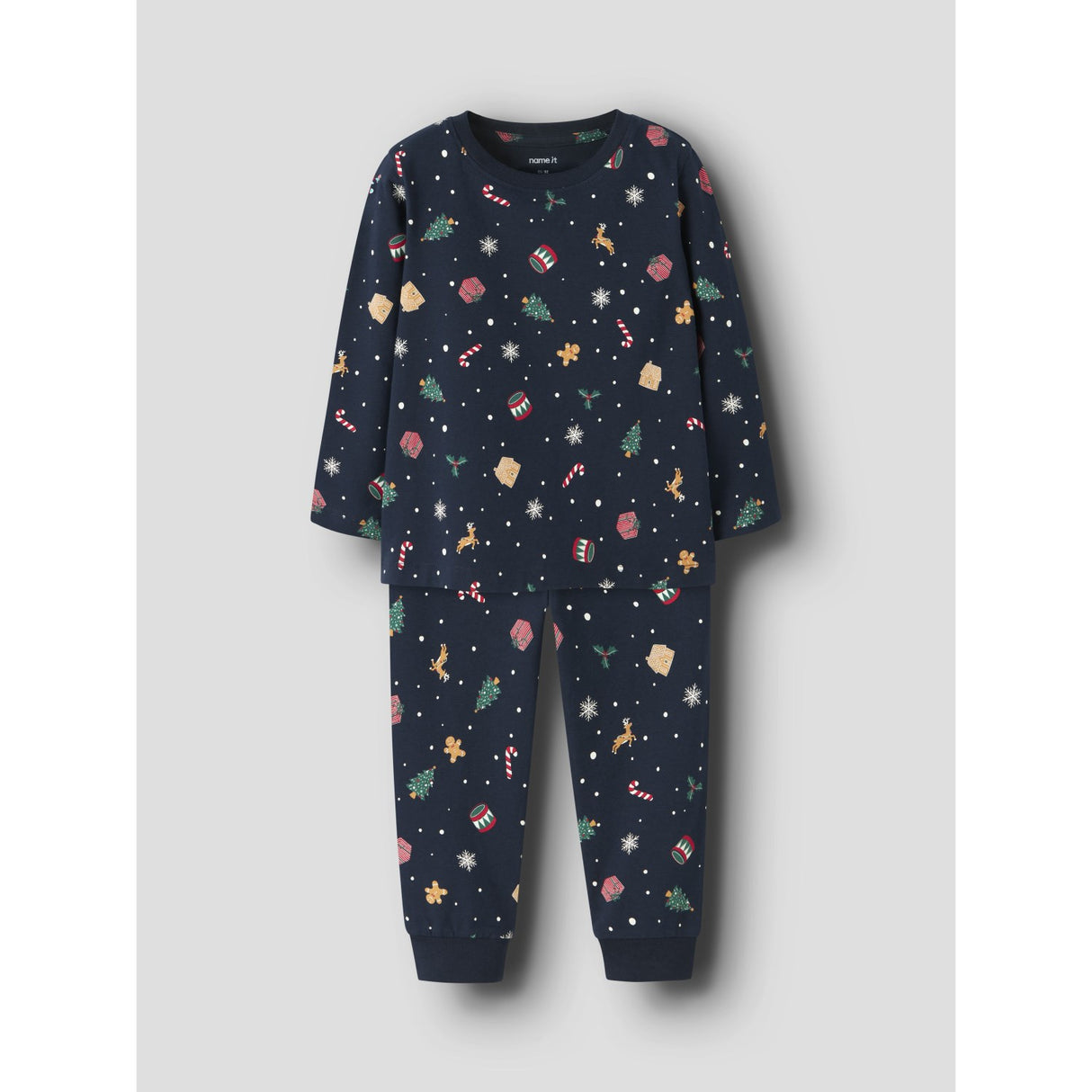 Name It Navy Blazer Xmas AOP Navy Nmnvismas Ls Nightset