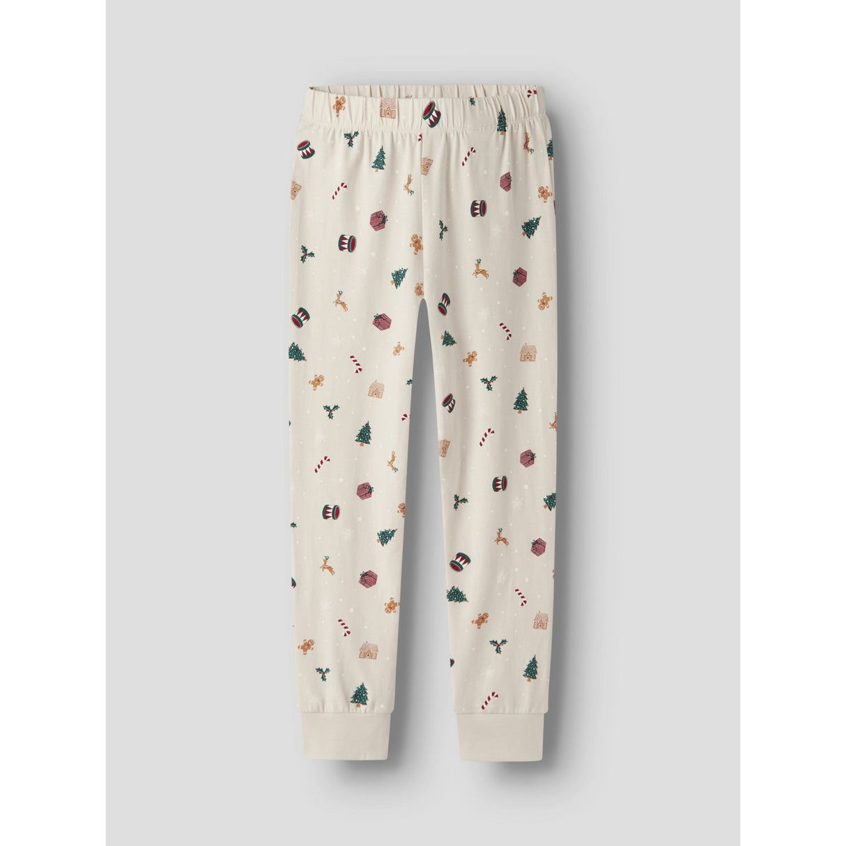 Name It Whitecap Gray Xmas AOP Nknvismas Ls Nightset