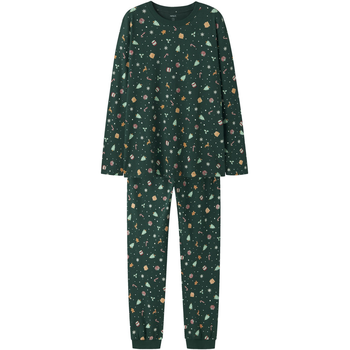 Name It Botanical Garden Xmas AOP Nanvismas Ls Nightset Adult