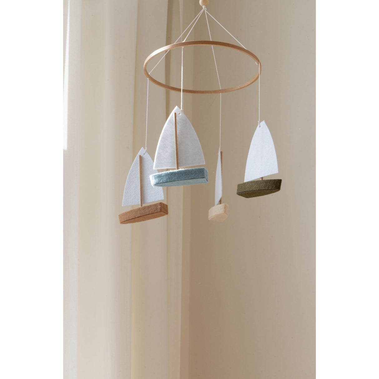 KAS Kopenhagen Multi Color Boat Baby Mobile