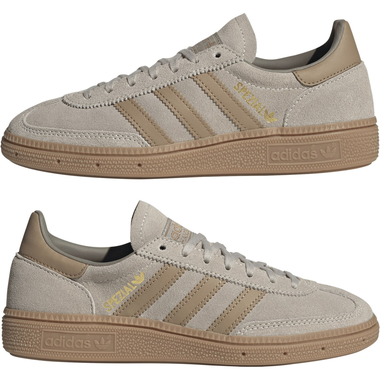 adidas Originals Wonder Beige/Cardboard/Gum4 Handball Spezial J Sneakers