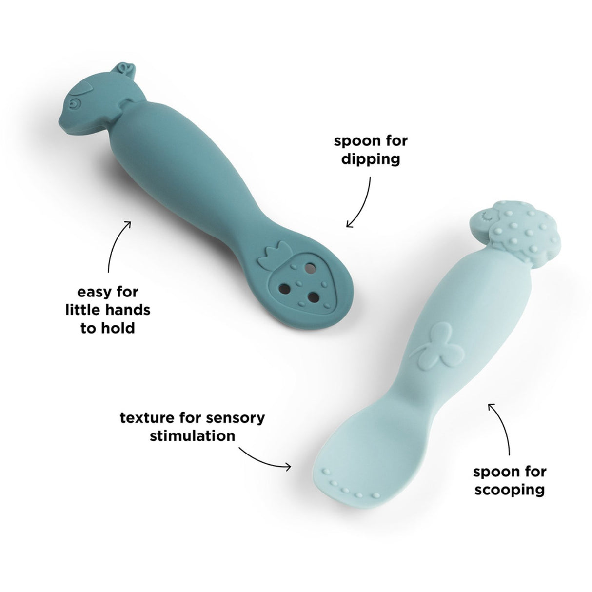 DonebyDeer Tiny Farm Blue Læringsske Set