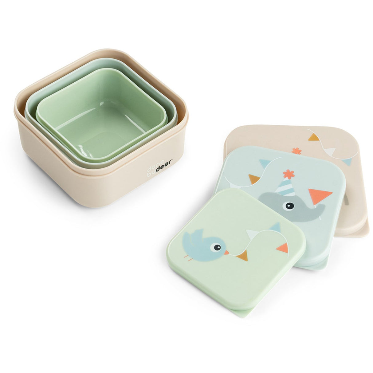 DonebyDeer Celebration Colour Mix Snack Crate Set 3-Pack