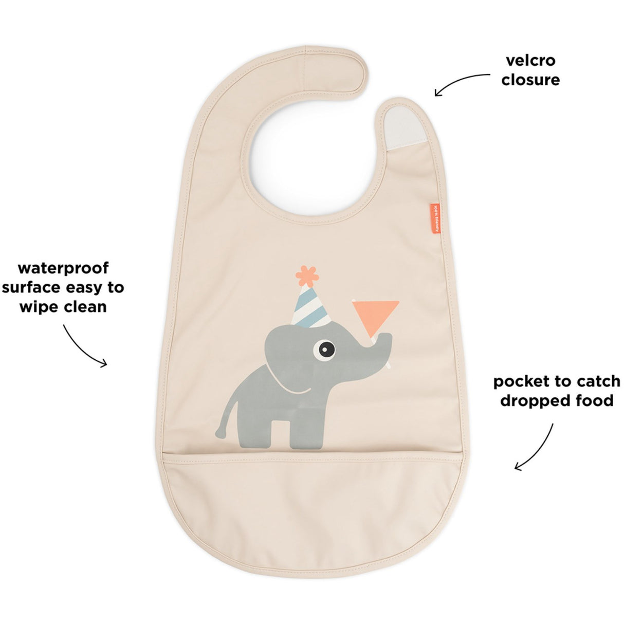 DonebyDeer Celebration Sand Bib With Velcro